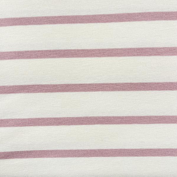 Hilco Viskosejersey Benja Streifen rosa weiß
